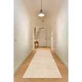 Valery Home Vl Comfort Overloklu Peluş Düz Yolluk Bej