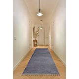 Valery Home Vl Comfort Ponpon Saçaklı Peluş Düz Yolluk Antrasit