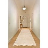 Valery Home Vl Comfort Ponpon Saçaklı Peluş Düz Yolluk Bej Vizon 80 X 400