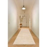 Valery Home Vl Comfort Ponpon Saçaklı Peluş Düz Yolluk Bej
