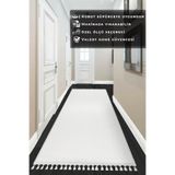 Valery Home Vl Comfort Ponpon Saçaklı Peluş Düz Yolluk Beyaz 100 X 700