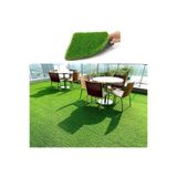 Valery Home Vl Dekoratif Premium Kalite Suni Balkon Bahçe Kaymaz Taban Çim Halı 7 Mm,Yeşil 80 X 450