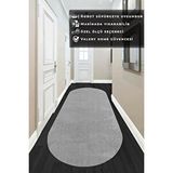 Valery Home Vl Oval Comfort Overloklu Peluş Yolluk Açık Gri