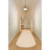 Valery Home Vl Oval Comfort Overloklu Peluş Yolluk Bej Vizon Saçaksız 80 X 150