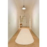 Valery Home Vl Oval Comfort Overloklu Peluş Yolluk Bej