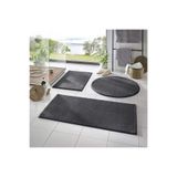 Valery Home Vl Yıkanabilir Kaymaz Taban Post Peluş Banyo Paspası Üçlü Takım Antrasit 60 X 40