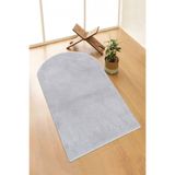 Valery Home Vl Yıkanabilir Peluş Seccade Overloklu Namazlık Gri 70 X 120