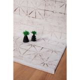 Valery Home Voyage%100 Akrilik Yumuşak Dokulu Halı Kilim Salon Mutfak Koridor Yolluk Dokuma Makine Halısı,Ac-215 Vizon 80 X 150