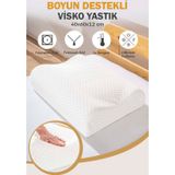 Valessa Ortopedik Yastık, Visco Hafızalı Köpük Yastık Büyük Boy 40x60x12 cm