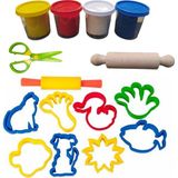 Valetto % 100 Doğal Oyun Hamuru 15 Parça Temel Set 4X170GR Büyük Boy Set - Renkli