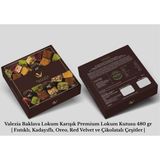 Valezia Baklava Lokum Karışık Premium Lokum Kutusu 480 gr | Fıstıklı, Kadayıflı, Oreo, Red Velvet ve Çikolatalı Çeşitler