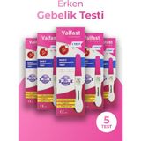 Valfast Erken Gebelik Testi (5'li Avantaj Paketi) Yüksek Hassasiyetli ve Erken Sonuç Veren Çubuk
