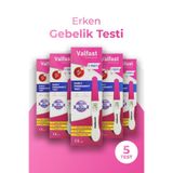 Valfast Erken Gebelik Testi Hızlı Hamilelik Testi 5 Adet