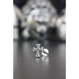 Valhalla 316l Cerrahi Çekil Kıkırdak Tragus Helix Conch Haç Piercing