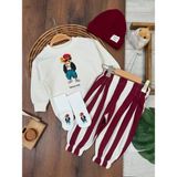 Valia Baby "hiphop Style" Erkek Bebek/çocuk 4'lü Takım - 6 - 9 Ay - Bordo