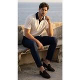 Valiberta Arthur Regular Fit Nova Pike Kumaş Polo Yaka T-Shirt - Beyaz