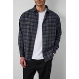 Valiberta Dragon Relaxed Fit Pamuklu Kareli Flanel Erkek Gömlek - Yeşil - S