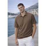 Valiberta Leodes Waffle Kumaş Polo Yaka Relaxed Fit Düğmesiz Erkek T-Shirt - Kapari