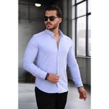 Valiberta Likralı Regular Fit Nefes Alabilir Klasik Erkek Oxford Gömlek - Açık Mavi - XL - Acık Mavi