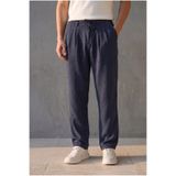 Valiberta Magnus Tensel Kumaş Relaxed Fit Beli Lastikli Erkek Pantolon - Lacivert