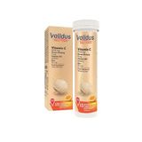 Validus Daily Force Vitamin C Panax Ginseng Zinc Vitamin D3 15 Effervescent Tablets 12 Stand