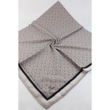 Valino 120x120 Çizgi Desenli Büyük Boy Eşarp Pamuklu Eşarp Büyük Boy Eşarp Taş