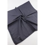 Valino 120x120 Düz Renk Pamuklu Eşarp - Gri
