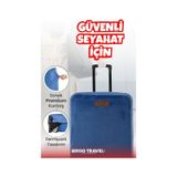 Valiz Bavul Koruma Kılıfı Kadife Kılıf Büyük Boy - Lacivert | Ergo Travel