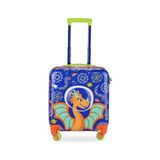 Valiz, Milk&moo Renkli Işıklı Tekerlekli Çekçekli Çocuk 3D Ponix Tasarımlı - Çok Renkli - 10 cm