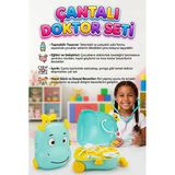 Valizli Doktor Seti! 7 Parça Doktor Aletli Hayvan Figürlü Taşınabilir Tekerlekli Çantalı Oyun Seti