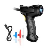 Valkyrie 120W Kablosuz Hava Kompresörü Araç Motorsiklet Bisiklet Top Araba Lastik Pompası - Wireless Usb - Led Işıklı Czk-3665