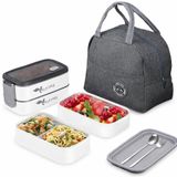 Valkyrie 1350 Ml Termal Yemek Kabı Seti – Çelik Bölmeli Sızdırmaz Lunch Box + Isı Yalıtımlı Çanta