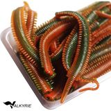 Valkyrie 20 Adet Silikon Solucan Yem 8.5cm Esnek Yumuşak Yapay Balık Yemi – Spin & Tatlı Su Avı Için - Çok Renkli