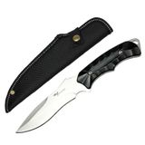 Valkyrie 26 cm Büyük Boy Çelik Sabit Bıçak – Outdoor Kamp Av Bıçağı + Kılıf Ergonomik Paslanmaz Çelik Gümüş