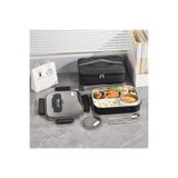 valkyrie 304 Paslanmaz Çelik Lunch Box 2400 ML Termal Taşıma Çantalı 5 Bölmeli Sızdırmaz Yemek Kabı