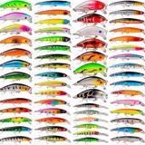 Valkyrie 59 Adet Karışık Minnow Crankbait Swimbait Rapala Sahte Yem Olta Seti Balık Iğnesi