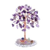 Valkyrie Ametist “Yaşam Ağacı” Kristal Bonsai – Doğal Taş Dekor | El Yapımı Tel Ağaç Meditasyon & Ofis Masaüstü Süs