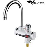 Valkyrie Ani Su Isıtıcılı Musluk Elektrikli Şofben Musluk Dijital Göstergeli 3000W - Gümüş