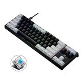 Valkyrie Blue Switch Dark Alien K710 71 Tuş Rgb Gaming Klavye - Mekanik Mavi Tuş Type-C - 2 Kademe Yükseklik Beyazsiyah