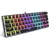 Valkyrie Blue Switch Mekanik Oyuncu Klavye - 61Key Full RGB Pudding Keycap Mavi Tuş HXSJ L700