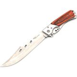 Valkyrie Büyük Boy Katlanabilir Outdoor Kamp Bıçağı Kahverengi Sap Özelliği ile 20,5 cm Uzunluk