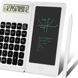 Valkyrie C5 Dijital Cizim Ekranli Bilimsel Fonksiyonlu E-Writer Hesap Makinesi Katlanabilir Sessiz Tuslu Beyaz