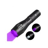 Valkyrie Çift Fonksiyonlu Ultraviyole Mor Işık Ve Xml-t6 El Feneri Dual Mode 2000 Lümens Siyah
