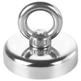 Valkyrie D25 25 mm Askılı Güçlü Neodyum Mıknatıs 19 kg Halka Şekilli Paslanmaz Çelik Malzeme