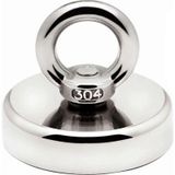 Valkyrie D48 Güçlü Neodyum Mıknatıs 48 MM 75 KG Askılı Fishing Salvage Magnet