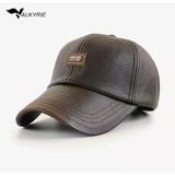 Valkyrie Deri Şapka Erkek Ayarlanabilir Premium Kalite Spor & Günlük Kullanım Baseball Cap Kahverengi