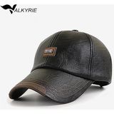 Valkyrie Deri Şapka Erkek Ayarlanabilir Premium Kalite Spor & Günlük Kullanım Baseball Cap Siyah - Standart