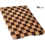 Valkyrie Doğal Akasya Ahşap Kesme Tahtası 43x33 Cm – Kaydırmaz Tabanlı, Profesyonel Servis ve Sunum Tahtası Kahverengi