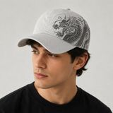 Valkyrie Dragon Nefes Alabilir Beyaz Spor Şapka – Ayarlanabilir Outdoor Balıkçı Günlük Unisex Şapka