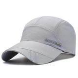 Valkyrie Erkek Spor Şapka Fileli Nefes Alabilen Ayarlanabilir Yazlık Koşu Outdoor Şapka Gri